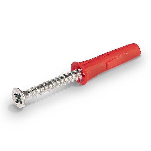 Rawlplug MULTI-PURPOSE ANCHOR 1/4 WITH SCREWS 6X1-1/2 (BAG OF 8) CASE OF 10, PK80 R-S0-UNO1/4+6-1 - C - main